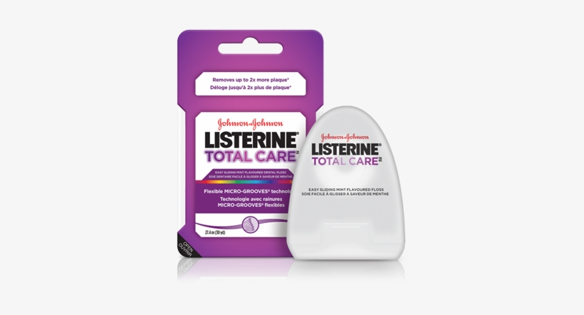 Listerine® Total Care® Easy Sliding Floss - Listerine Total Care Floss, transparent png #2786542