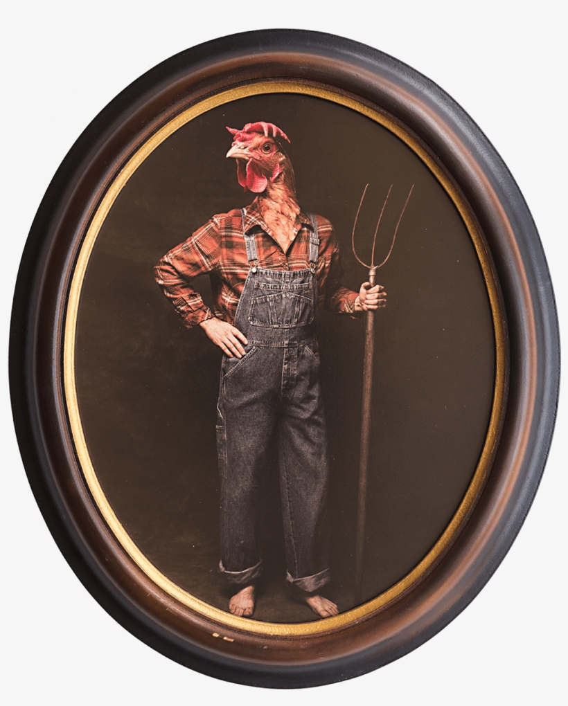 Matiris In Wooden Oval Frame With Gold Paint Inner - Photography, transparent png #2786650