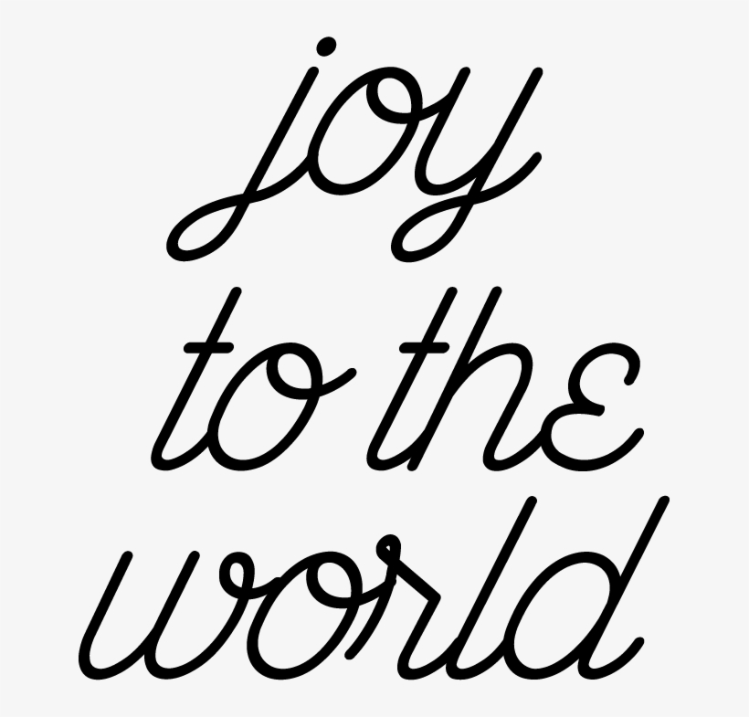 Joy To The World - Calligraphy, transparent png #2786993