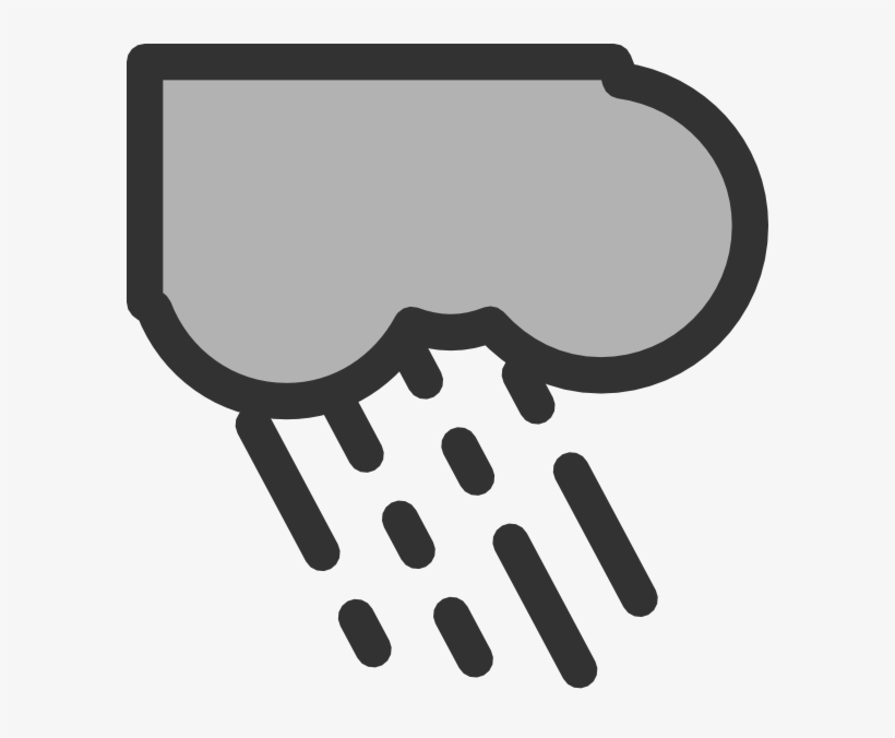 This Free Clipart Png Design Of Rain Cloud Clipart - Rain, transparent png #2787243