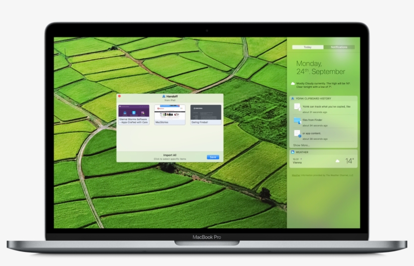 Handoff And Clipboard History - Macbook, transparent png #2787293