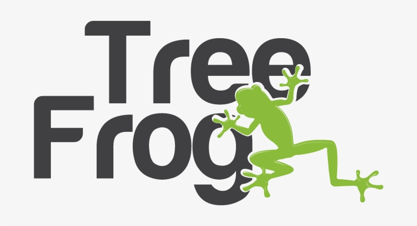 Tree Frog Tree Services - Black And White Frog, transparent png #2787758