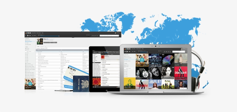 Music Streaming Site Deezer Eyes Indonesian Market, - World Map - Black And Grey Poster 36 X 24in, transparent png #2787788