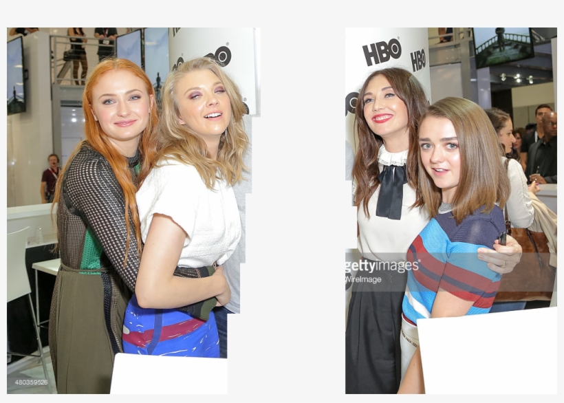 Sophie Turner W/her Castmates In The Worst Outtake - Hbo, transparent png #2788188