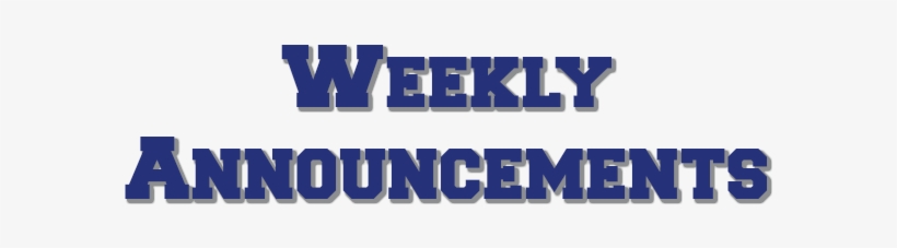Weekly Announcements Png, transparent png #2788384