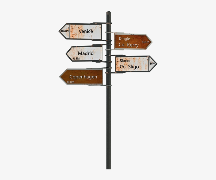 Irish Signpost - Portable Network Graphics, transparent png #2788767