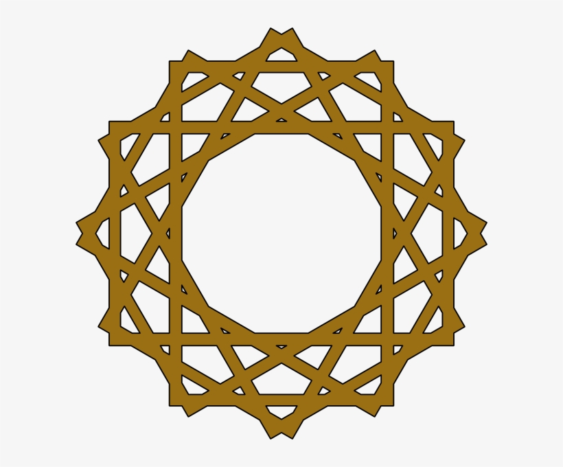 Islam Clip Art At Clkercom Vector Clip Art Online - Islamic Pattern Black And White, transparent png #2789076