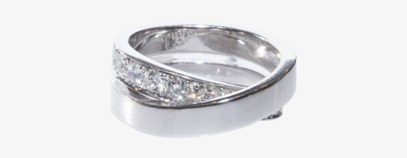Cartier Crossover Diamond Ring, 18k White Gold - Cross Over Diamond Ring, transparent png #2789258