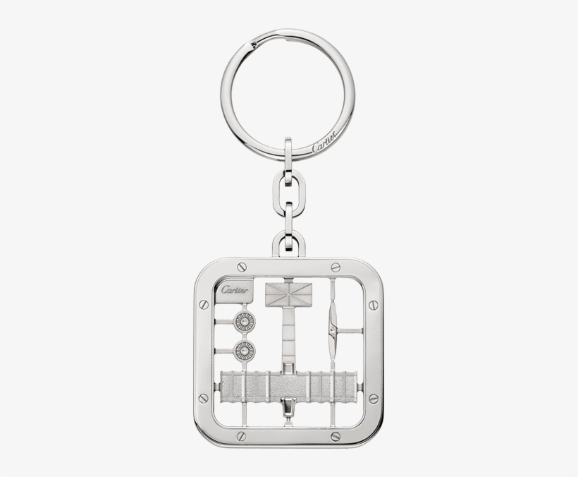 Santos De Cartier Biplane Cufflinks - Cartier New Keychain, transparent png #2789315