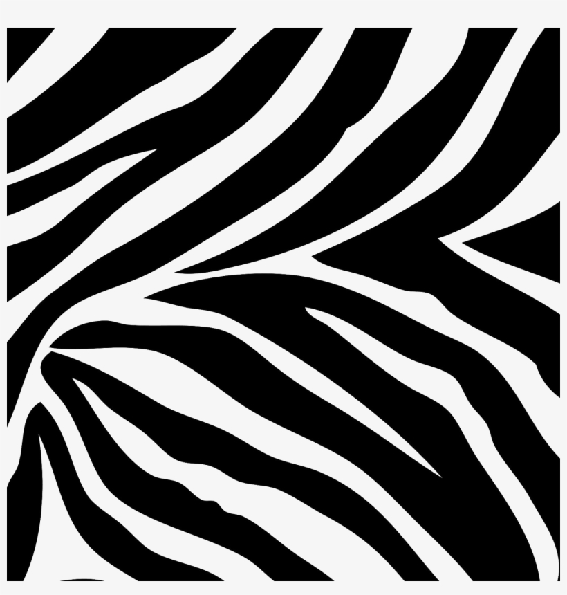 Zebra Print Free Png Image - Black And White Zebra Print, transparent png #2789479