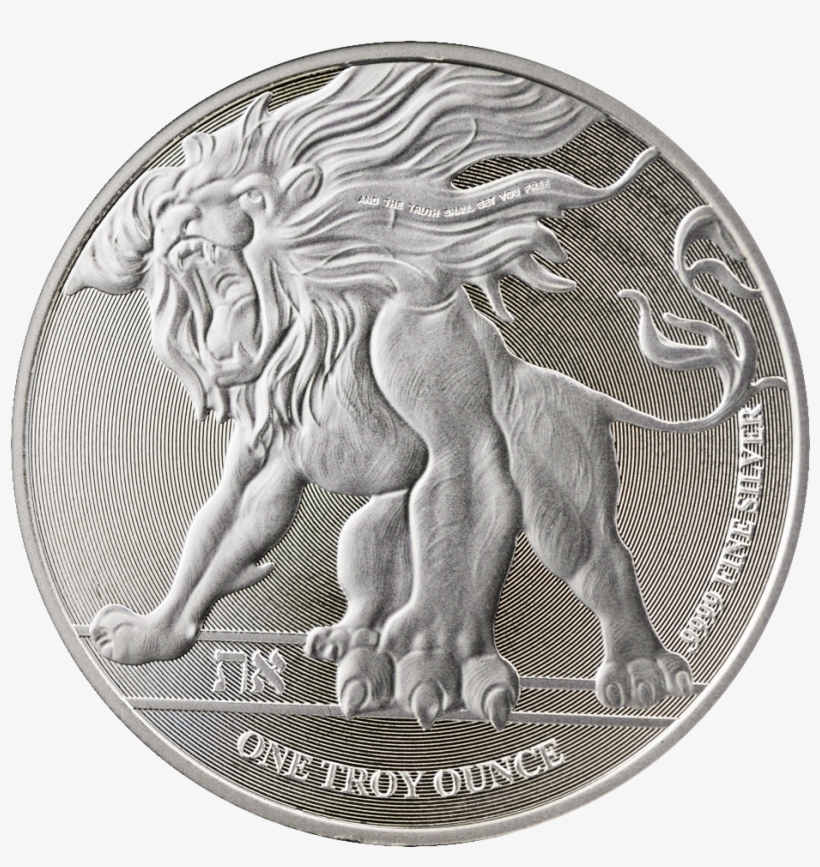 Roaring Lion Silver Coin, transparent png #2789608