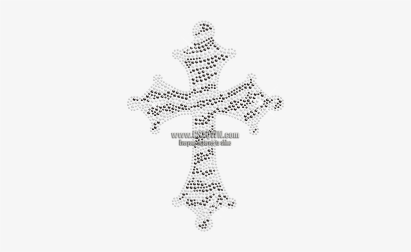 Zebra Print Cross Hot-fix Stone Design For Clothing - Cross-stitch, transparent png #2789633