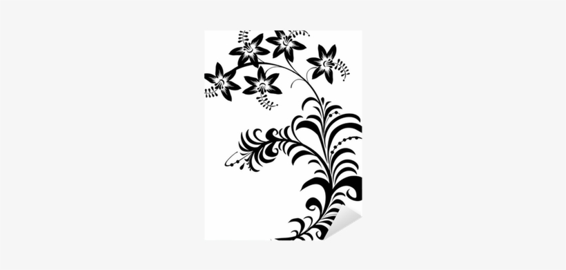 Black And White Flowers Clip Art, transparent png #2790293