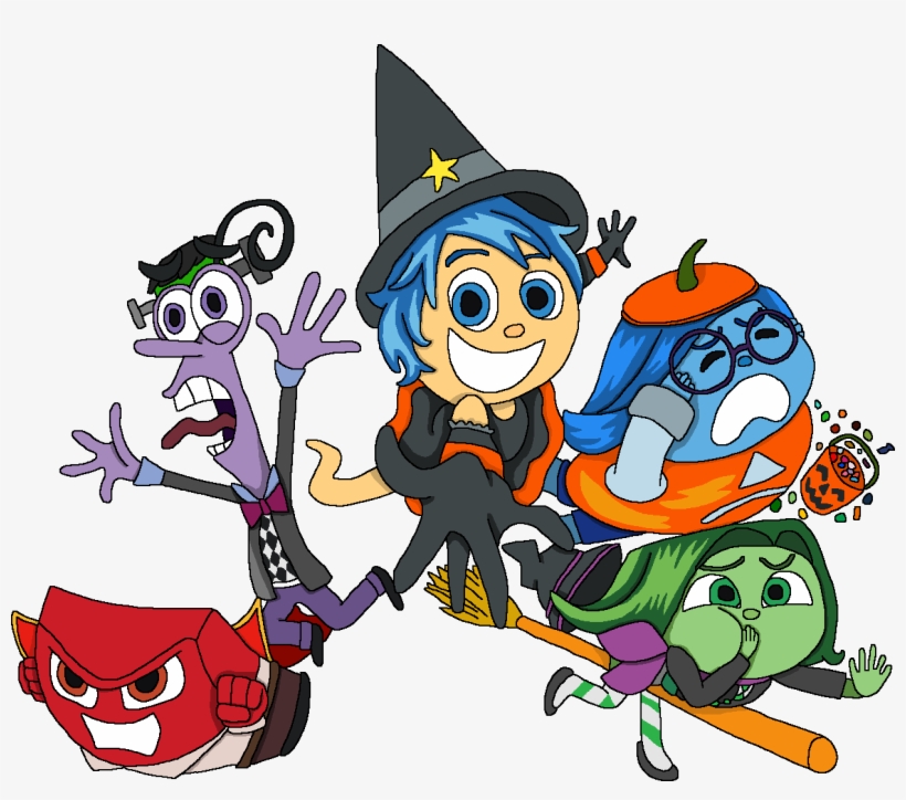Inside Out Images Inside Out Emotions In Halloween - Pixar Halloween, transparent png #2790585