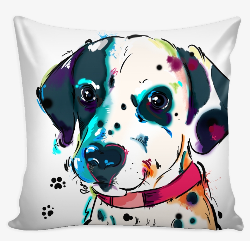Dalmatian Pillow Cover - Cushion, transparent png #2790675