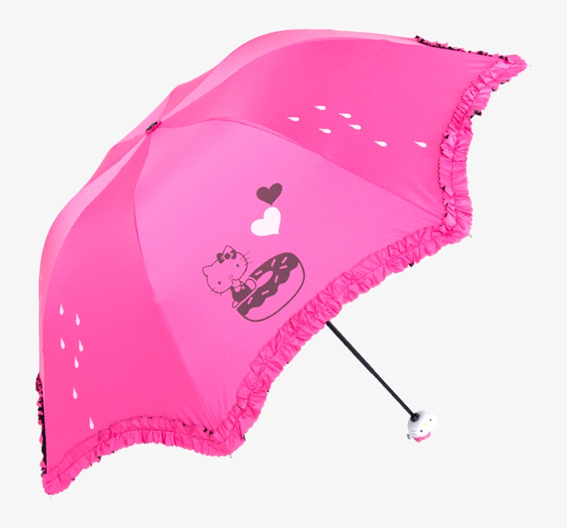 Hellokitty Hello Kitty Umbrella Umbrella Black Collar - Umbrella, transparent png #2791524
