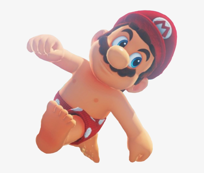 Here's Mario In A Sombrero And Mario In Only Shorts - Super Mario Odyssey (nintendo Switch), transparent png #2791924