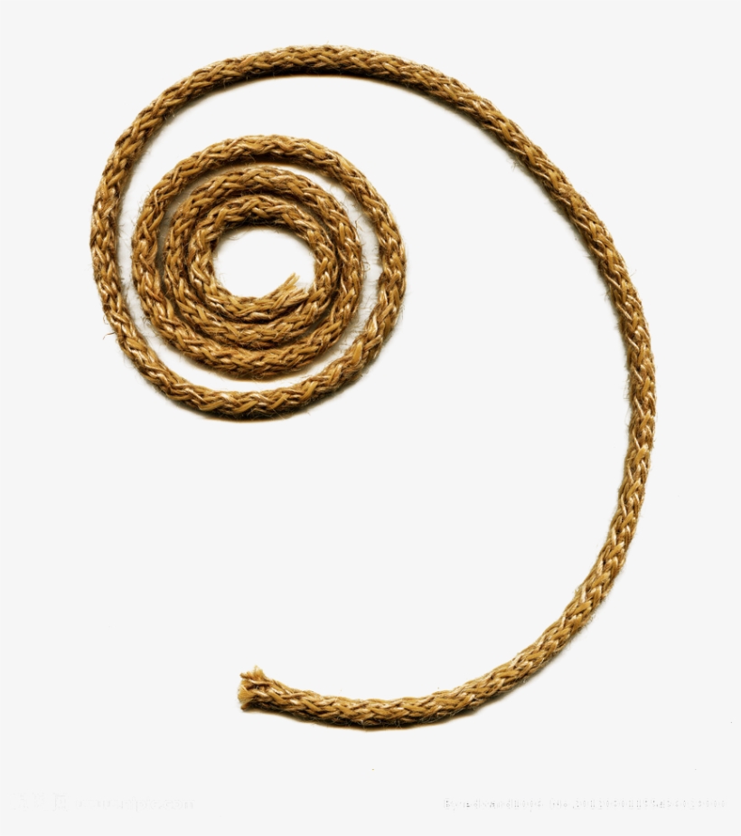 Rope String Twine Omnom Cutherope - Horloge Murale Moderne À Effet De Corde Enroulée En, transparent png #2791952