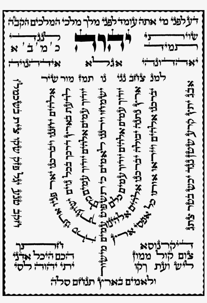 Shivisi Png With Clear Packground - Shiviti Adonai Lenegdi Tamid, transparent png #2792706