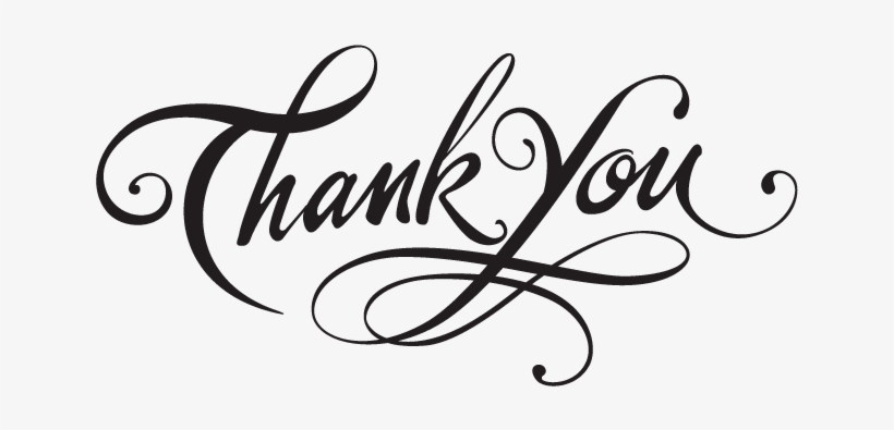 Thank You With Transparent Background - Free Transparent PNG Download -  PNGkey