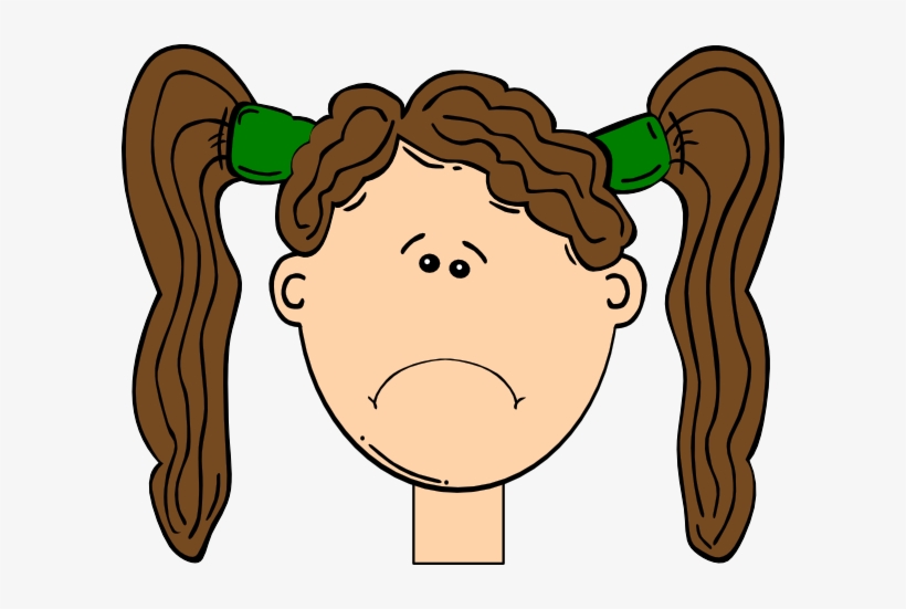 Sad Girl Cartoon Face, transparent png #2793128