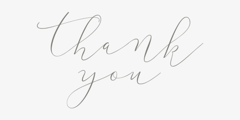 Thankyou - Thank You Transparent Calligraphy, transparent png #2793221