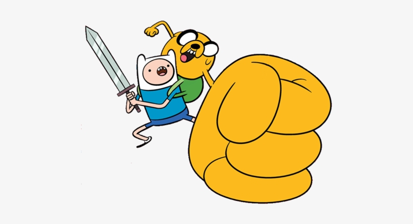 Gunther Finn And Jake Png Download - Adventure Time Finn Holding Sword, transparent png #2793291
