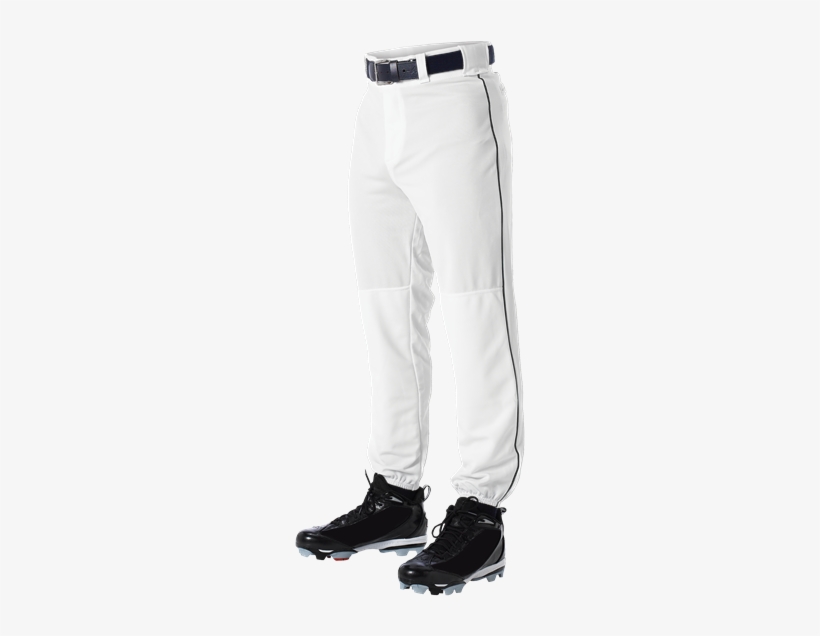 Alleson 605plp 605plpy White With Black Braid Baseball - Pocket, transparent png #2793365