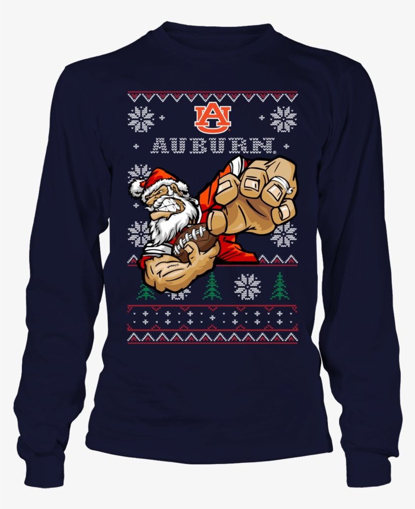 Auburn Football Touchdown Santa T Shirt - That's How I Saved The World, transparent png #2794368
