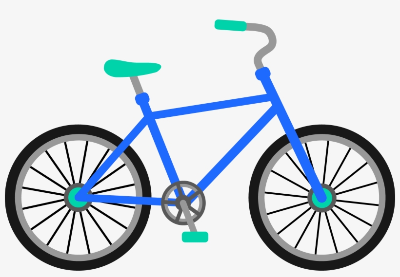 Blue And Green Bicycle - Bicycle Series Tile Coaster, transparent png #2794600