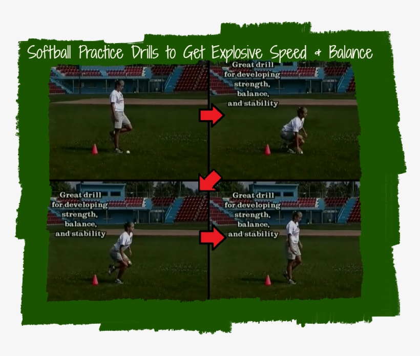 Softball Practice Drills For Balance - Softball, transparent png #2795037