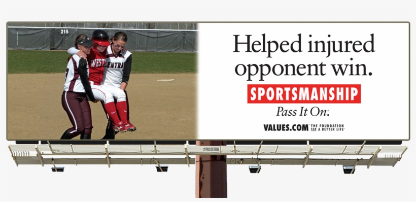See The Sportsmanship Billboard Of A Team That Helped - Times Square, transparent png #2795095
