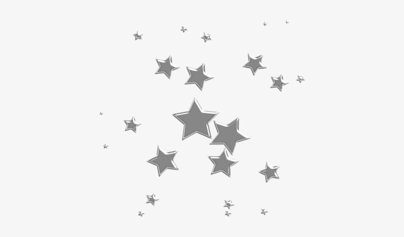 Silver Stars - Love You Stencil, transparent png #2795169