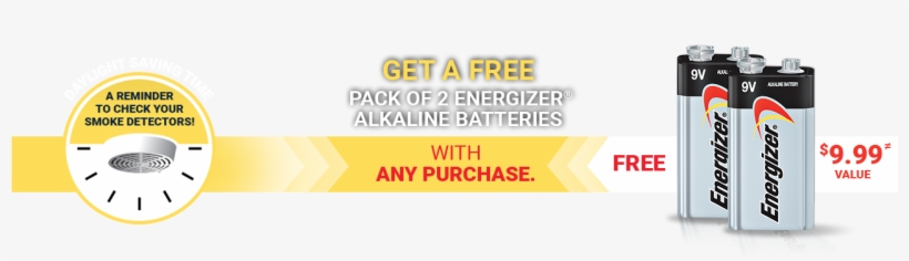 [rona] Free Pack Of 2 Energizer Alkaline Batteries - Energizer Eveready Max 9 Volt Alkaline Battery, transparent png #2795511