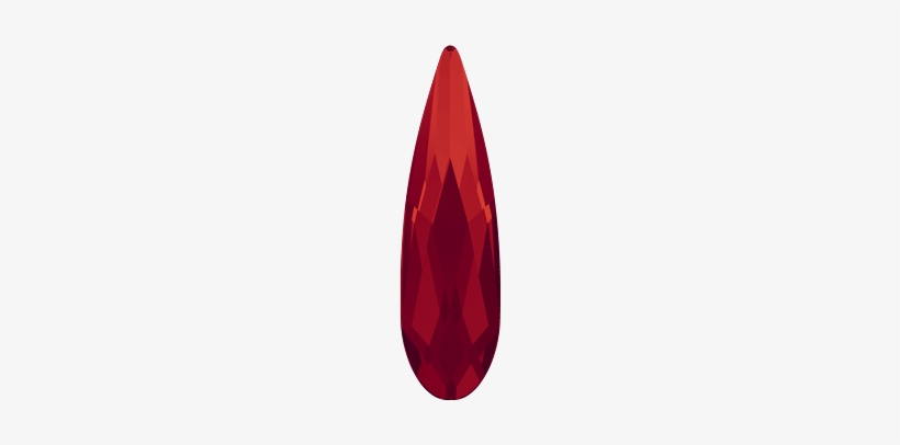 8mm Swarovski 2304 Raindrop Flat Back - Crystal, transparent png #2795845