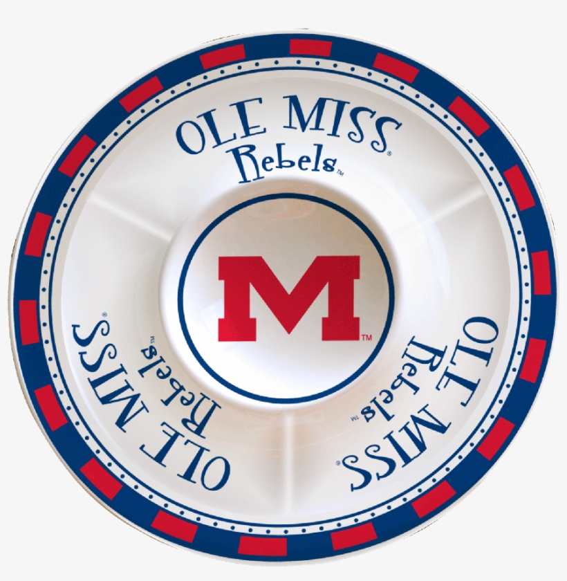 Ole Miss Rebels Ceramic Chip & Dip - Ole Miss Rebels, transparent png #2795993