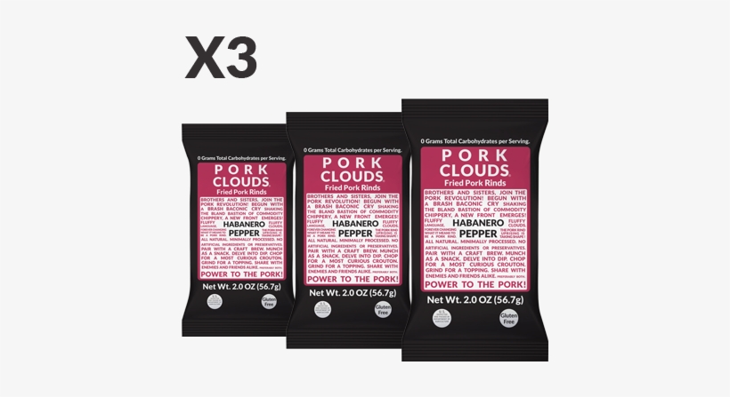 Habanero Pork Clouds In 2oz - Rosemary Pork Clouds, transparent png #2796736