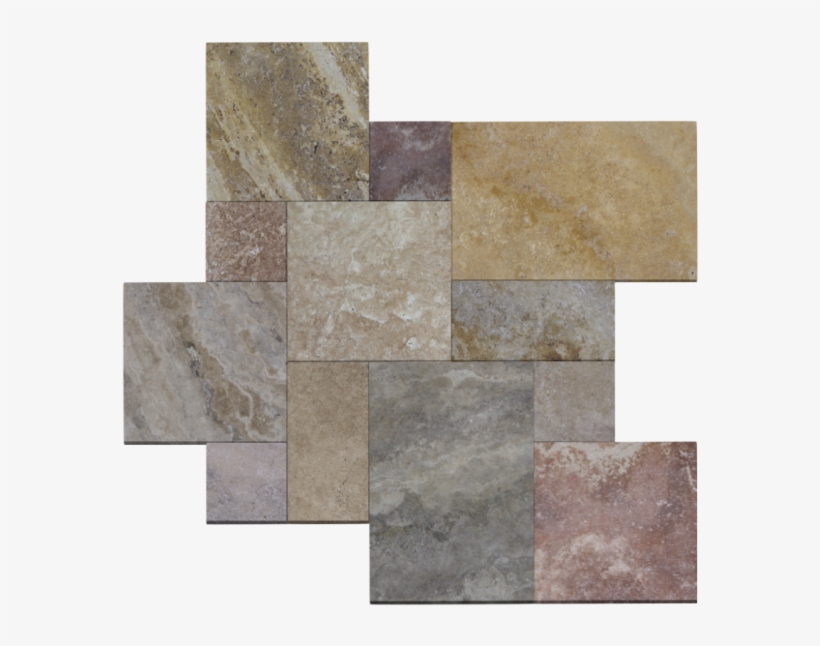 Tile Ideas French Pattern Homax Tough As Porcelain - Travertine, transparent png #2796883