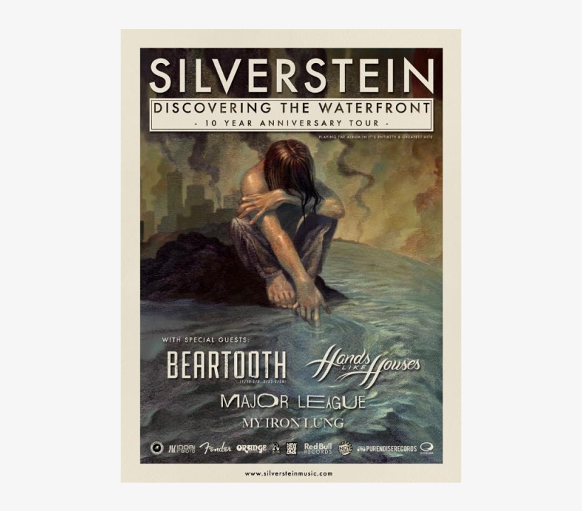 Yesterday Marked The Beginning Of Silverstein's 10-year - Silverstein Discovering The Waterfront Tour, transparent png #2797222