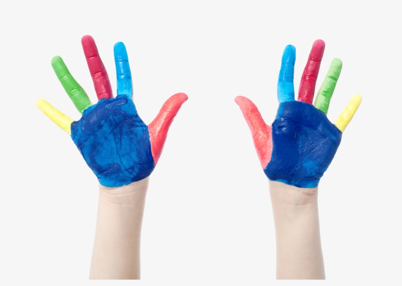Little Girl Hands Paint Png - Portable Network Graphics, transparent png #2798028