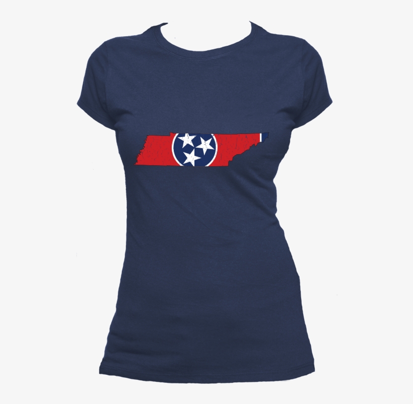 Tennessee Flag State Outline Red Womens Short Sleeve - Harry Potter Dumbledores Army T Shirt, transparent png #2798033
