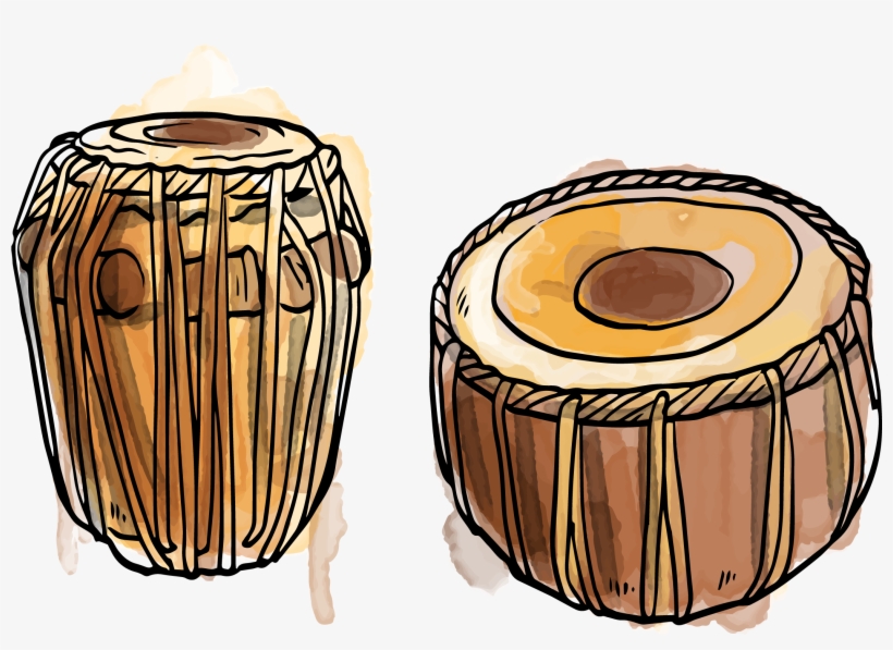 Dholak Tabla Musical Instrument Tom - Tabla Clipart, transparent png #2798576