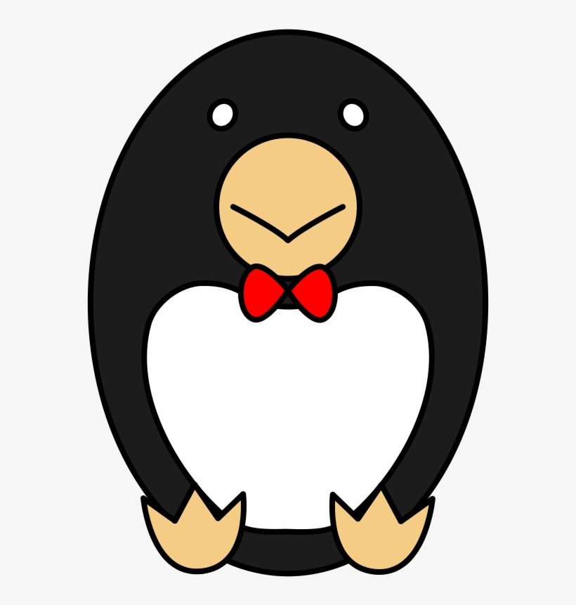 Bow Tie Clipart Penguin - Penguin Wearing A Bowtie, transparent png #2798817