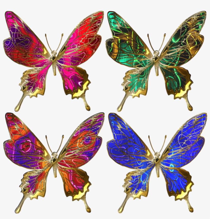 Butterfly Batik Free Download - Batik Butterfly, transparent png #2799373
