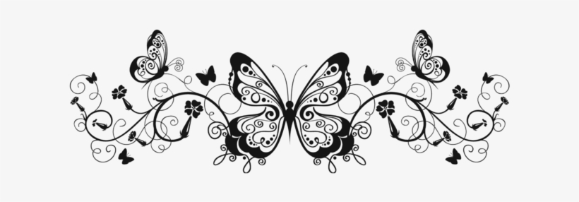 Transparent Butterfly Decoration Png Clipart Image - Stylish Happy Birthday Writing, transparent png #2799643