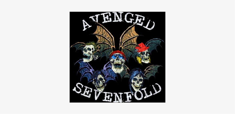 Avenged Sevenfold Skull Bat Wings, transparent png #2799916