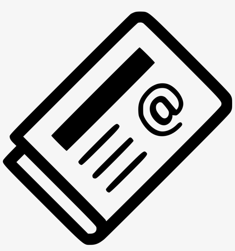 Newsletter Mail Comments - Newsletter Icon White Free, transparent png #280034