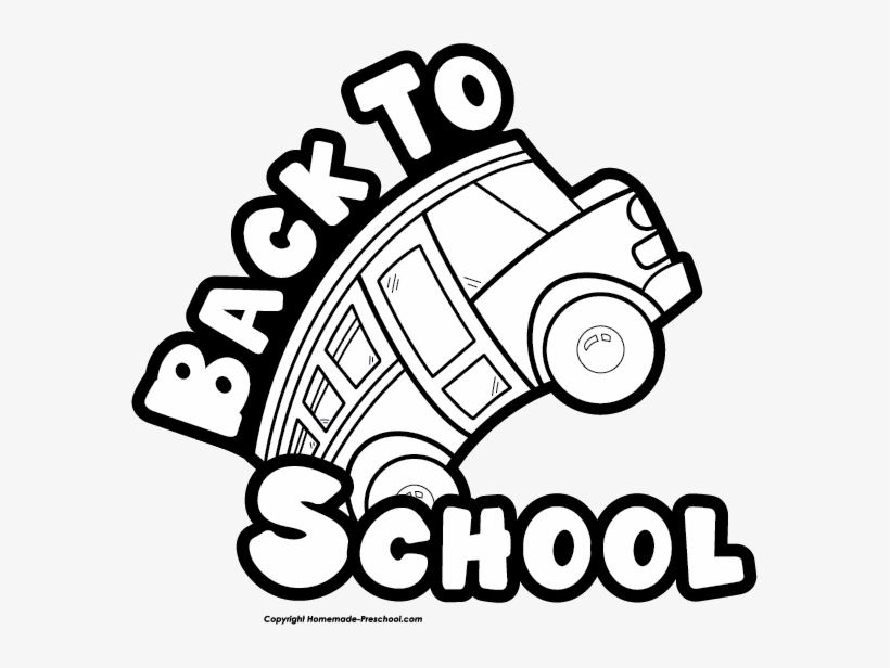 Free Back To School Clipart Jpg Library Library - Back To School Clipart Black And White, transparent png #280063