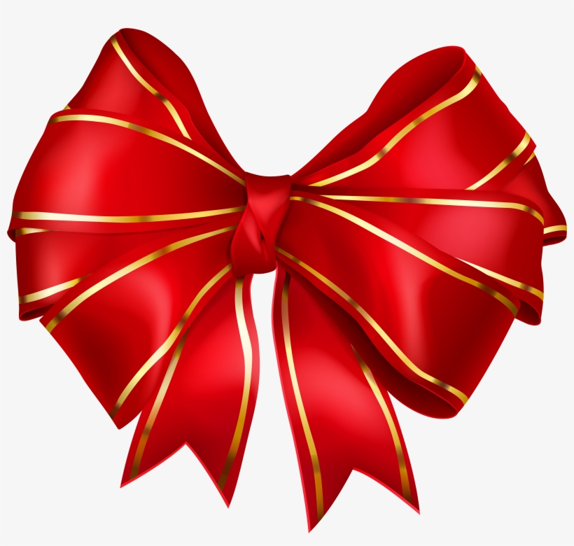 Bow With Gold Edging Transparent Png Image, transparent png #280450