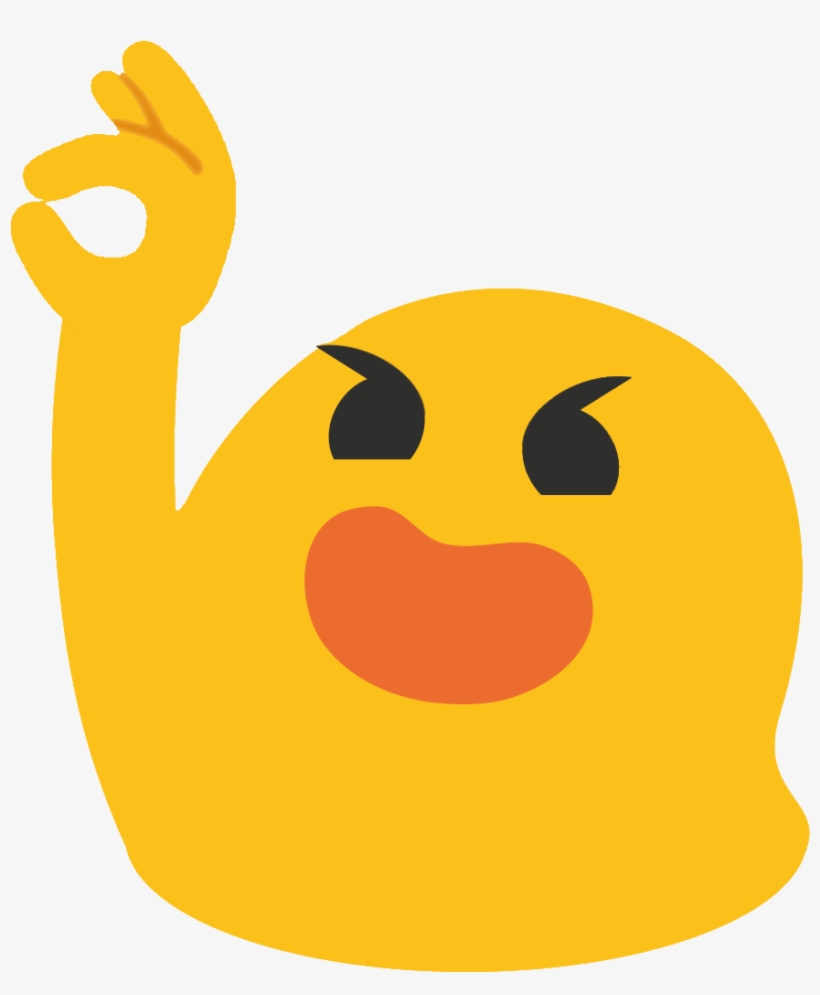 - Okblob - Emoji Raising One Hand, transparent png #280496